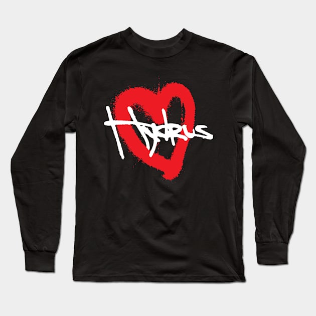 Hydrus Graffiti Heart Long Sleeve T-Shirt by Hydrus